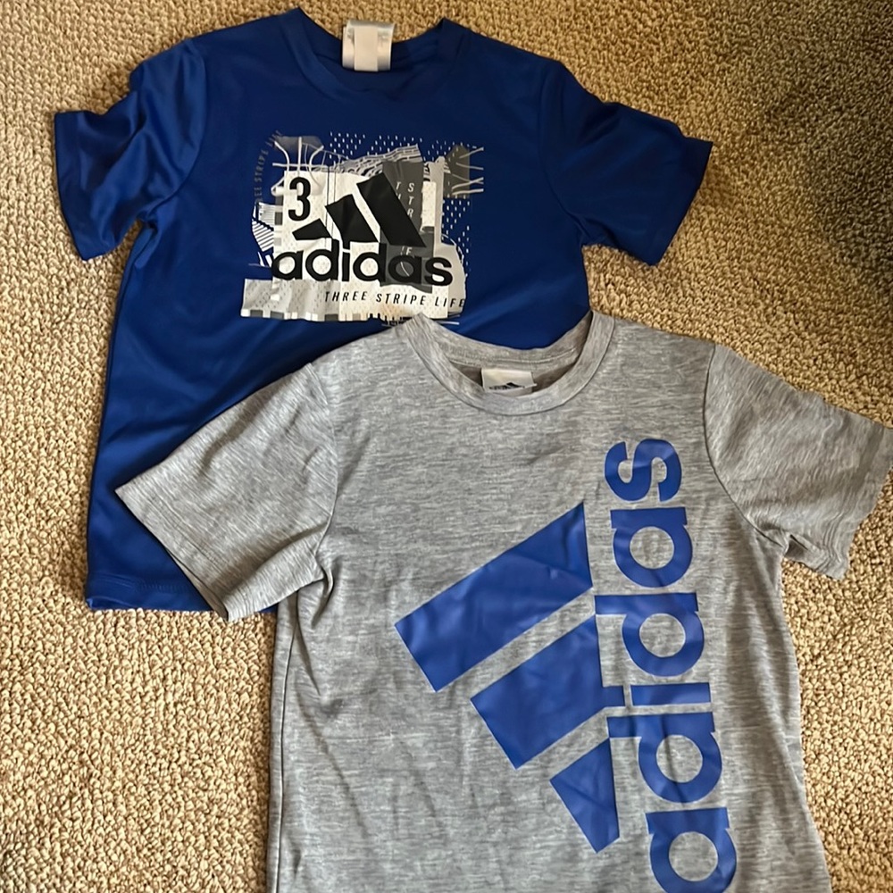Boys Adidas athletic shirts (2)